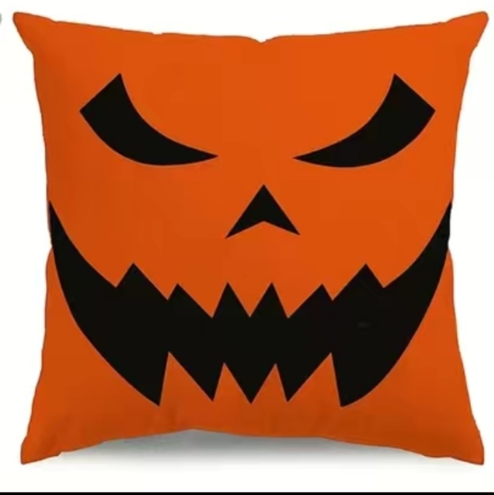 New Halloween pumpkin jack-o'-lantern pillowcase home decor pillow case …